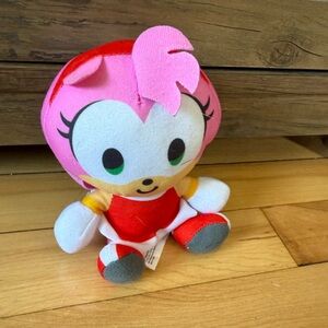 Sonic The Hedgehog Amy Rose Plush small Doll Stuffed Toy collectible